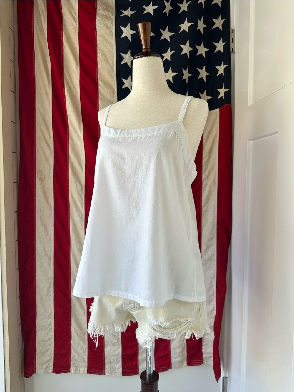 Pact Organic Cotton Breezy Camisole - White - Size Medium